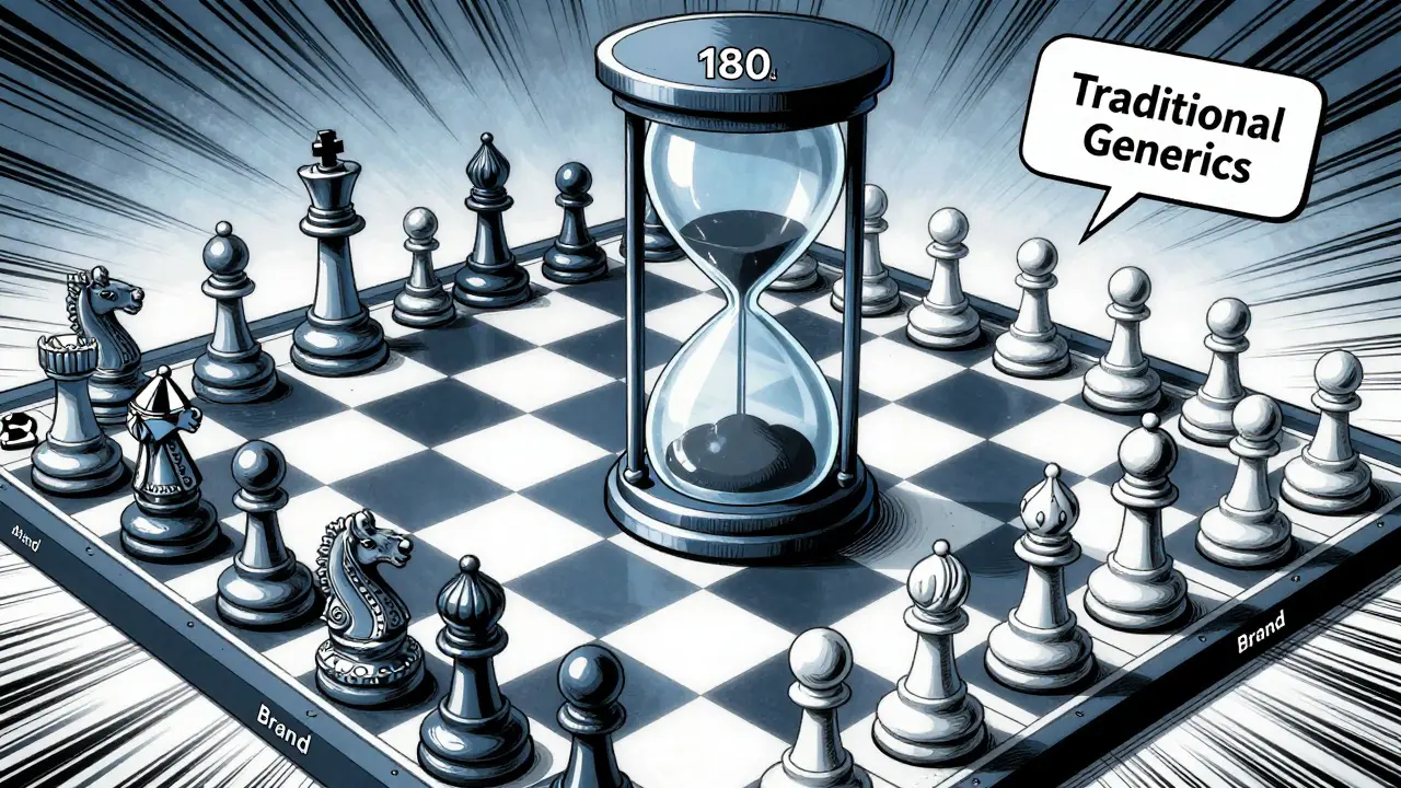 Conceptual chess game illustrating pharmaceutical market competition
